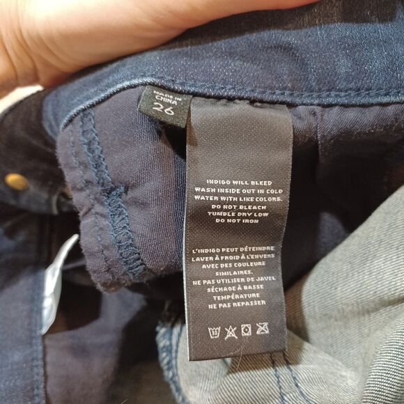NWT J. Brand Maria High Rise Skinny Leg Jeans Fasten Dark Blue Wash Size 26 - Picture 10 of 10